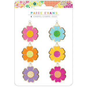 Scrapbooking  Paige Evans Splendid Charms 6/Pkg Embellishments
