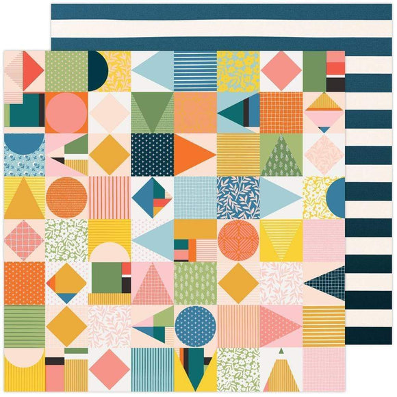 Scrapbooking  Paige Evans Bungalow Lane Double-Sided Cardstock 12