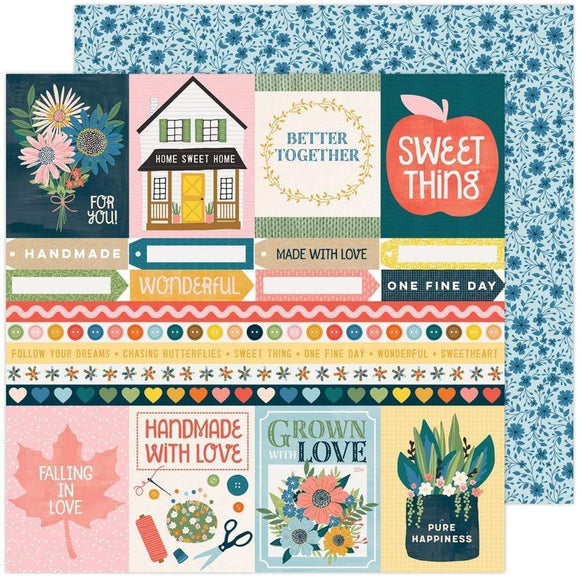 Scrapbooking  Paige Evans Bungalow Lane Double-Sided Cardstock 12