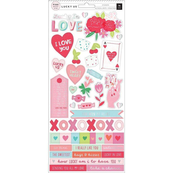Scrapbooking  Lucky Us Cardstock Stickers 5.5