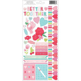 Scrapbooking  Lucky Us Cardstock Stickers 5.5"X12" 2/Pkg Accents & Phrases W/Iridescent Foil Paper 12x12