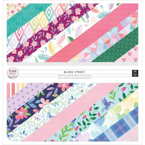 Scrapbooking  Paige Evans Bloom Street Single-Sided Paper Pad 12