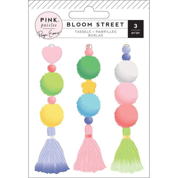 Scrapbooking  Paige Evans Bloom Street Tassels 3/Pkg Paper Pad
