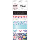 Scrapbooking  Paige Evans Bloom Street Washi Tape 8/Pkg W/Iridescent Foil Accents Paper Pad