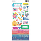 Scrapbooking  Paige Evans Go The Scenic Route Cardstock Stickers 86/Pkg Puffy Stickers