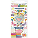 Scrapbooking  Paige Evans Wonders Cardstock Stickers 6"X12" 74/Pkg Accents & Phrases stickers