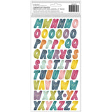 Scrapbooking  Paige Evans Wonders Thickers Stickers 130/Pkg Wonderful Alphabet stickers