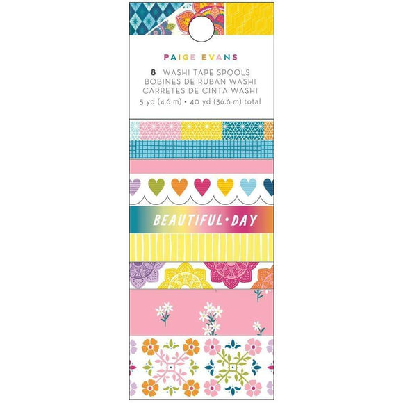 Scrapbooking  Paige Evans Wonders Washi Tape 8/Pkg washi