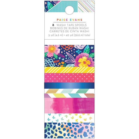 Scrapbooking  Paige Evans Go The Scenic Route Washi Tape 8/Pkg WASHI Tape