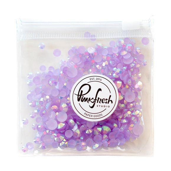 Scrapbooking  Pinkfresh Jewel Essentials - Lavender Embellishments