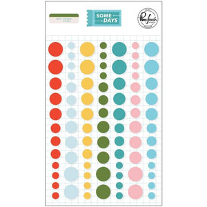 Scrapbooking  PinkFresh Enamel Dot Stickers Some Days enamel dots