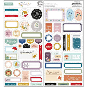 Scrapbooking  Days Of Splendor Cardstock Stickers -57pk Ephemera