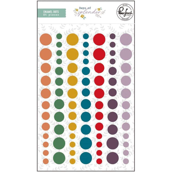 Scrapbooking  ** In transit** Days Of Splendor Enamel Dot Stickers Ephemera