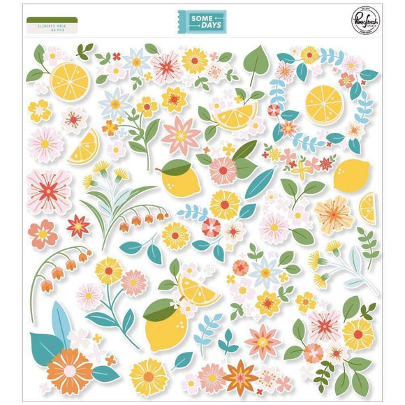 Scrapbooking  PinkFresh Elements Cardstock Die-Cuts Some Days Ephemera