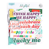 Scrapbooking  PinkFresh Title Cardstock Die-Cuts Delightful 34pk Ephemera