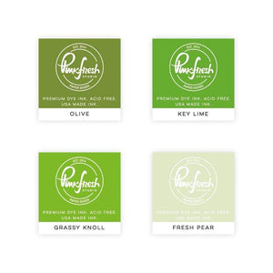 Scrapbooking  Pinkfresh Studio Premium Dye Cube Ink Pads 4 Colors - Over the Hills ink