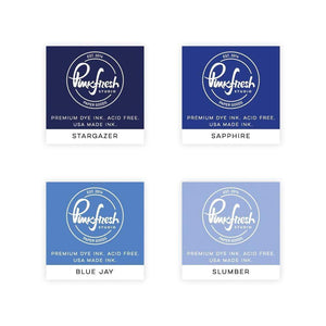 Scrapbooking  Pinkfresh Studio Premium Dye Cube Ink Pads 4 Colors - Starry Night ink