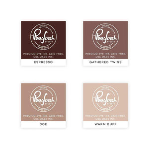 Scrapbooking  Pinkfresh Studio Premium Dye Cube Ink Pads 4 Colors - Wild Truffles ink