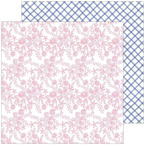 Scrapbooking  Happy Blooms Double-Sided Cardstock 12