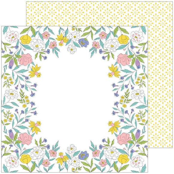 Scrapbooking  Happy Blooms Double-Sided Cardstock 12