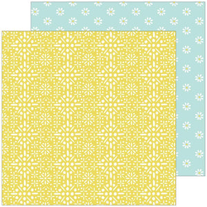 Scrapbooking  Happy Blooms Double-Sided Cardstock 12"X12"- Memories Paper 12"x12"