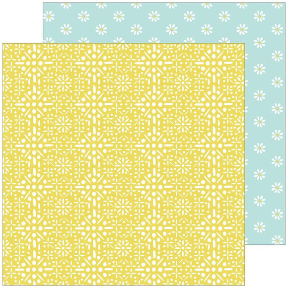 Scrapbooking  Happy Blooms Double-Sided Cardstock 12