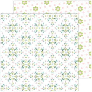 Scrapbooking  Happy Blooms Double-Sided Cardstock 12"X12"- Together Paper 12"x12"