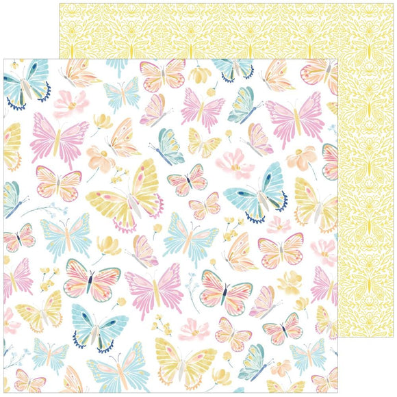 Scrapbooking  Happy Heart Double-Sided Cardstock 12