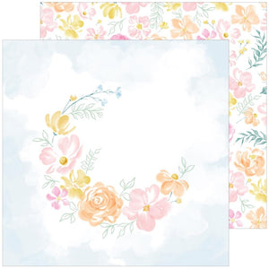 Scrapbooking  Happy Heart Double-Sided Cardstock 12"X12" - Happiness Blooms Paper 12"x12"