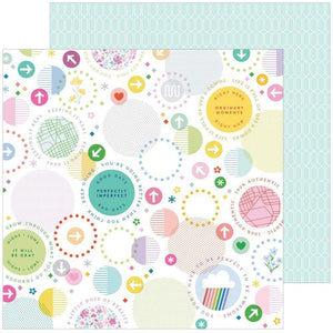 Scrapbooking  Keeping It Real Double-Sided Cardstock 12"X12" - Little Chaos Paper 12"x12"