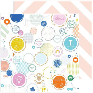 Scrapbooking  Let's Stay Home Double-Sided Cardstock 12"X12" - Best Place to Be Paper 12"x12"