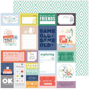 Scrapbooking  Life Right Now Double-Sided Cardstock 12"X12" - Retail Therapy Paper 12"x12"