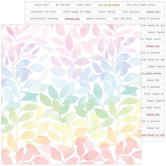 Scrapbooking  Pinkfresh Delightful Double-Sided Cardstock 12