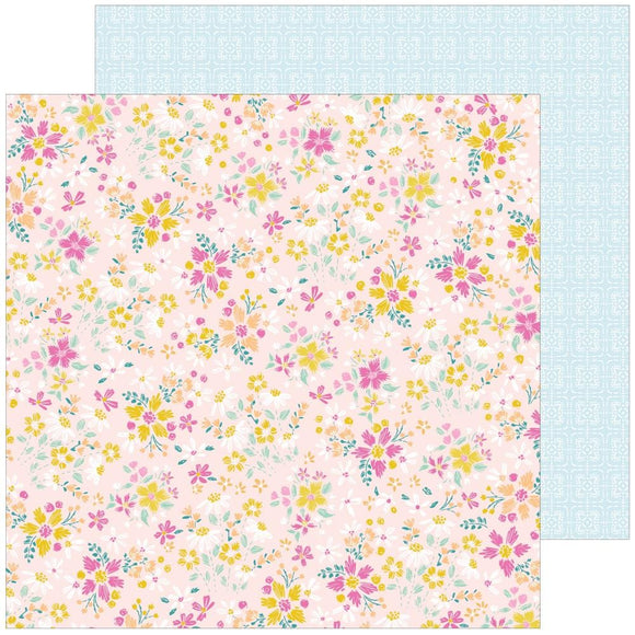 Scrapbooking  Pinkfresh Happy Heart Double-Sided Cardstock 12