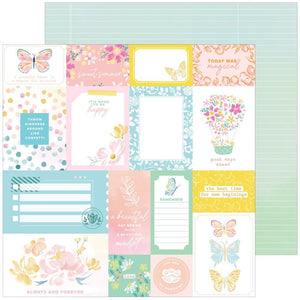 Scrapbooking  Happy Heart Double-Sided Cardstock 12"X12" - Reasons to Smile Paper 12"x12"
