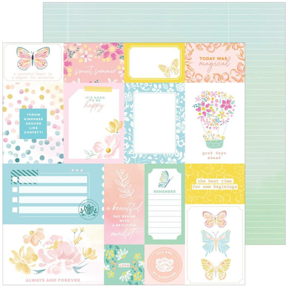 Scrapbooking  Happy Heart Double-Sided Cardstock 12