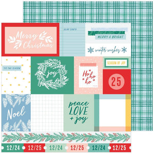 Scrapbooking  Pinkfresh Happy Holidays Double-Sided Cardstock 12"X12" Holiday Traditions Paper 12"x12"