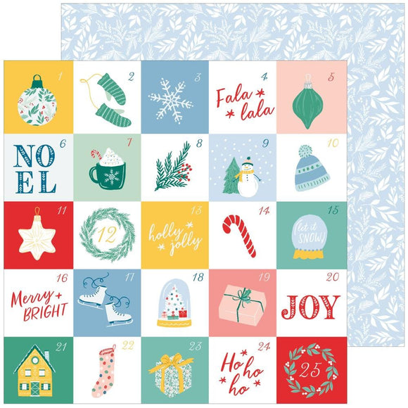 Scrapbooking  Pinkfresh Happy Holidays Double-Sided Cardstock 12
