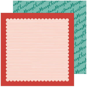 Scrapbooking  Pinkfresh Happy Holidays Double-Sided Cardstock 12"X12" Merry Christmas Paper 12"x12"