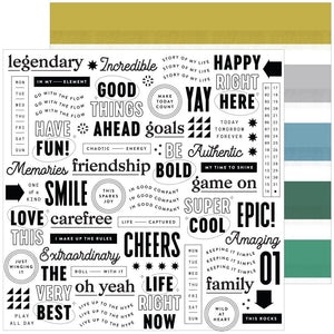 Scrapbooking  Pinkfresh Simply The Best Double-Sided Cardstock 12"X12" -Have Fun Paper 12"x12"