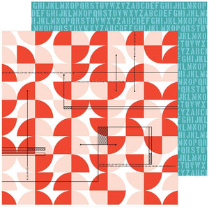 Scrapbooking  Pinkfresh Some Days Double-Sided Cardstock 12"X12" - Count It Down Paper 12"x12"