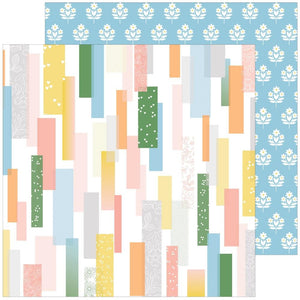 Scrapbooking  PinkFresh Spring Vibes Double-Sided Cardstock 12"X12" - Look for Love Paper 12"x12"
