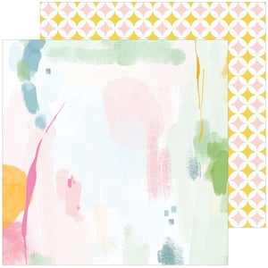 Scrapbooking  PinkFresh Spring Vibes Double-Sided Cardstock 12"X12" - Perfect Day Paper 12"x12"