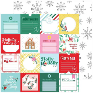 Scrapbooking  PinkFresh Studio Holiday Magic Double-Sided Cardstock 12"X12"- Tis The Season Paper 12"x12"