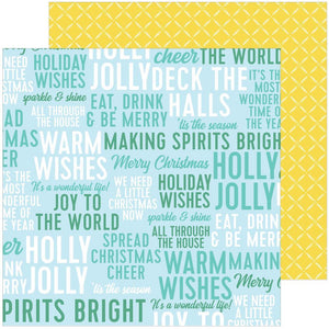 Scrapbooking  PinkFresh Studio Holiday Magic Double-Sided Cardstock 12"X12"- Warm Wishes Paper 12"x12"