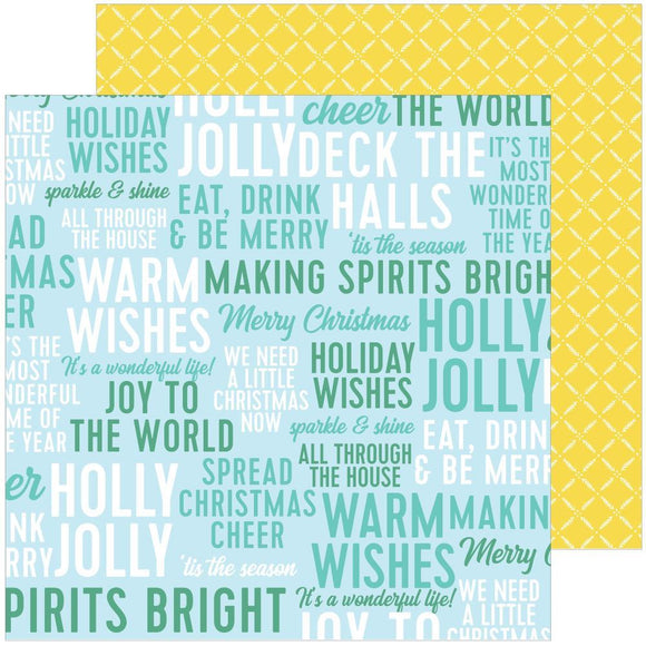 Scrapbooking  PinkFresh Studio Holiday Magic Double-Sided Cardstock 12