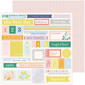 Scrapbooking  The Best Day Double-Sided Cardstock 12"X12" - Together is My Fave Paper 12"x12"