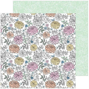 Scrapbooking  My Favourite Story Double-Sided Cardstock 12"X12" - Bloom & Grow Paper 12x12