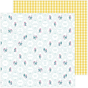 Scrapbooking  Noteworthy Double-Sided Cardstock 12"X12" - Happy Thoughts Paper 12x12