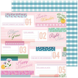 Scrapbooking  Noteworthy Double-Sided Cardstock 12"X12" - Lovely Moments Paper 12x12